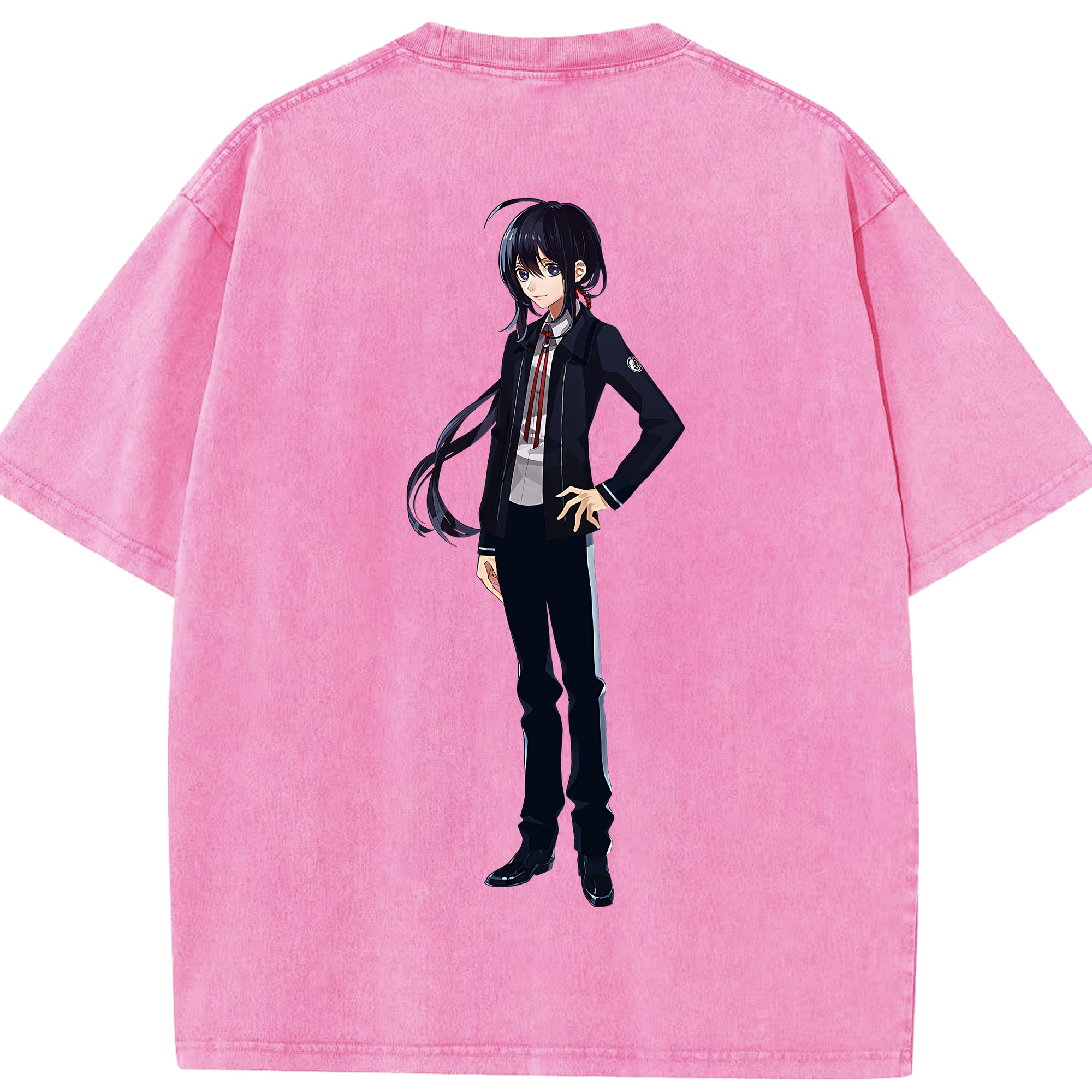 （画像用） 刀剣乱舞 Touken Ranbu 綿100% ヴィンテージ風 半袖Tシャツ（背面プリント）